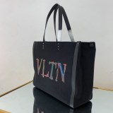 超希少！ヴァレンティノ トートバッグ コピー ショッピングバッグ NEON VLTN キャンバス ミディアム XY2B0A35DJKN78