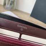 シャネル 偽物 キャビア 長財布★ラウンドファスナー shz82402