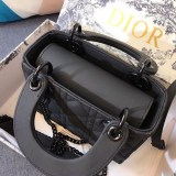 【日本未発売】レディディオール ミニバッグ偽物 ブラック M0505SLOI_M989
