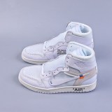 オフホワイト × ナイキ エアジョーダン1 レトロ コピー ホワイト AQ0818-100