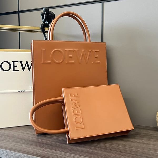 完売必至ロエベ カーフ スタンダード A5 トートバッグ 偽物 2サイズ loo81477