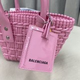 送料込バレンシアガ ビストロバスケットバッグ 偽物 XXS 2WAY bah31274
