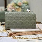 ディオール カナージュ 偽物 パテントカーフスキン チェーン ショルダーバッグ dej53414