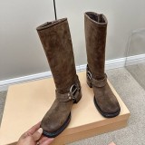 n級 おすすめ ミュウミュウ クワドラプルバックルロングブーツ コピー mys73058