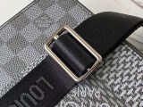 [送料無料]ルイヴィトン ステュディオメッセンジャー コピー★ショルダーバッグ ダミエ グラフィット N50013
