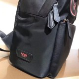 世界中で大人気♪フェンディ バックパック 偽物 ブラックナイロン★バッグ バグズアイ fee98237