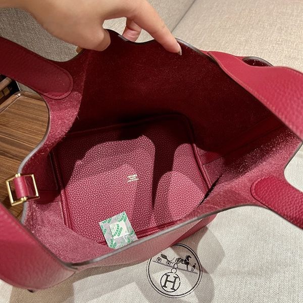 送料込 エルメス ハンドバッグ コピー ピコタン ロック 18 ボルドー eru14569