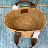 関税負担なし クロエ woody 偽物 かごバッグ ☆ラフィアトートバッグ☆送料込 かごバッグ ウッディ chc72820