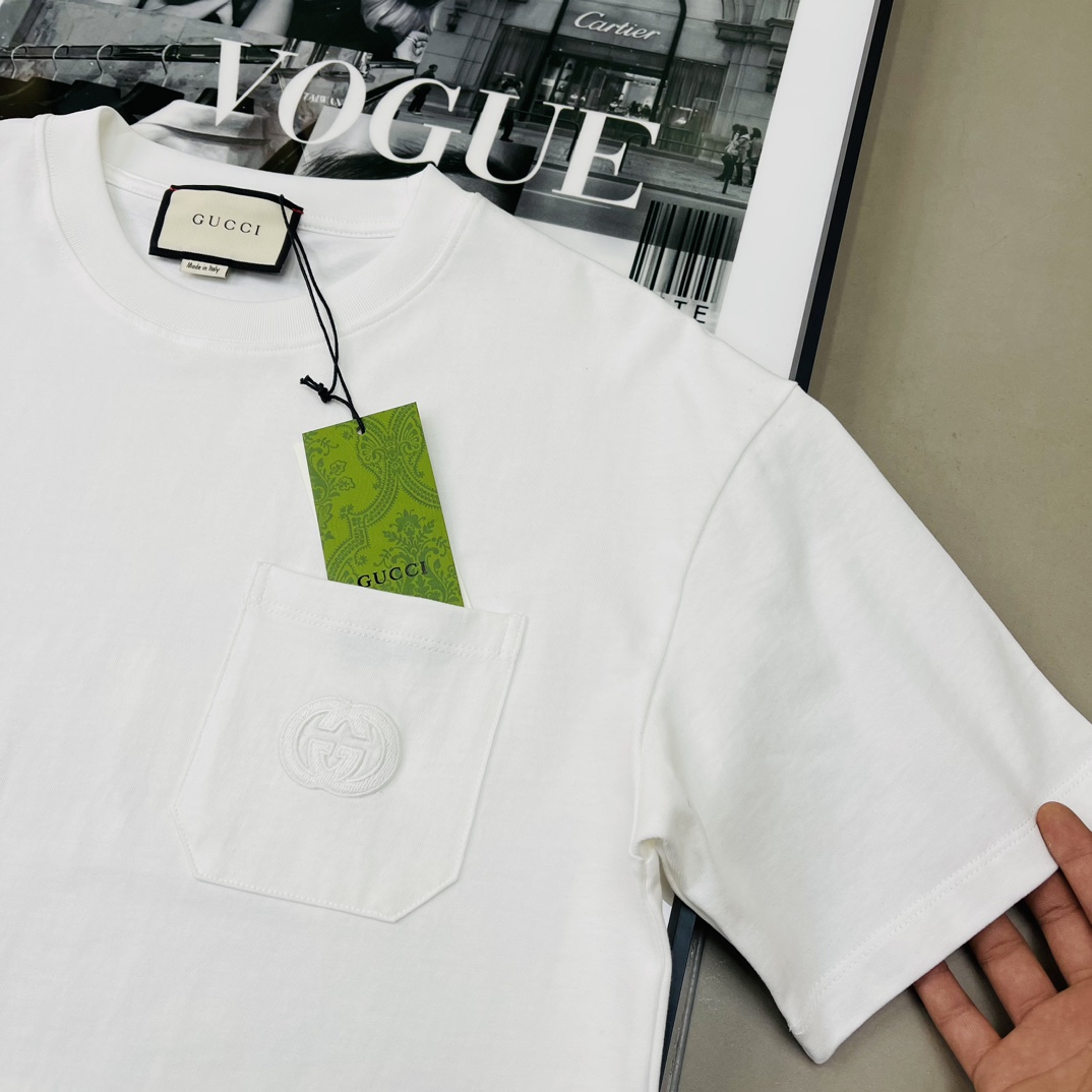 超希少！2024 グッチ 新作 半袖Tシャツ コピー 2色