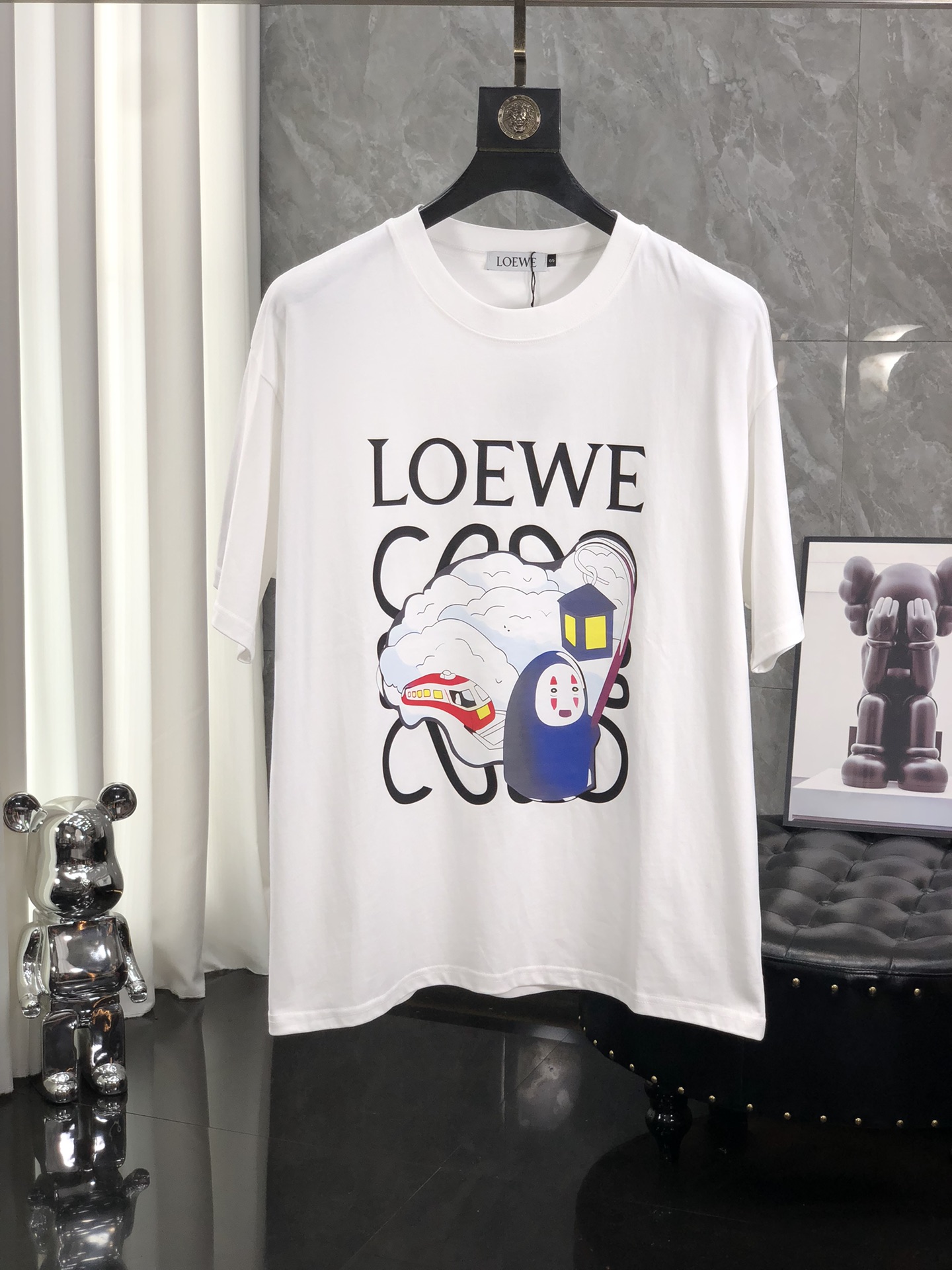 使い勝手良 2024 ロエベ 新作 半袖Tシャツ 偽物 2色