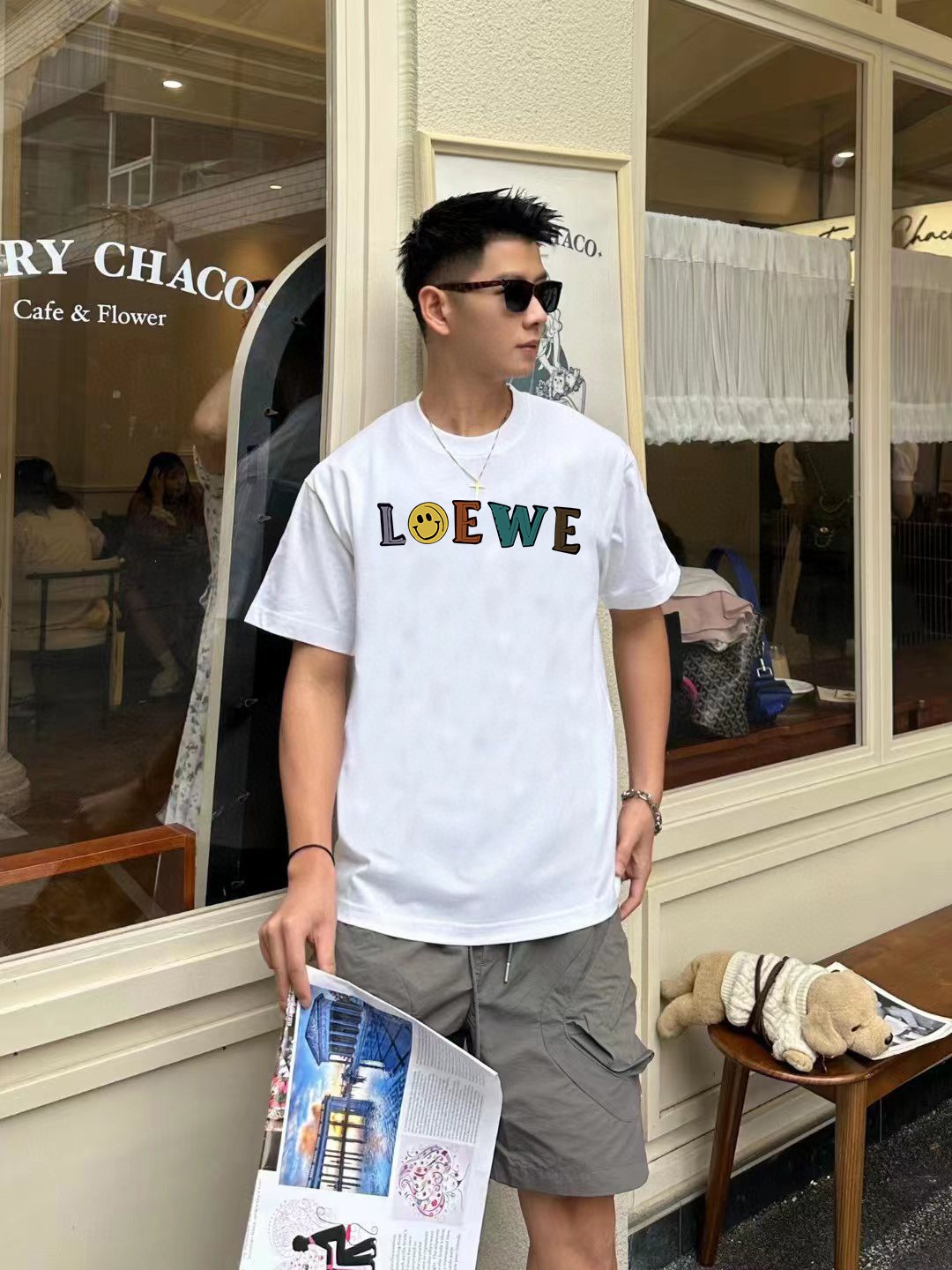 使い勝手良し 2024 ロエベ 新作 半袖Tシャツ 偽物