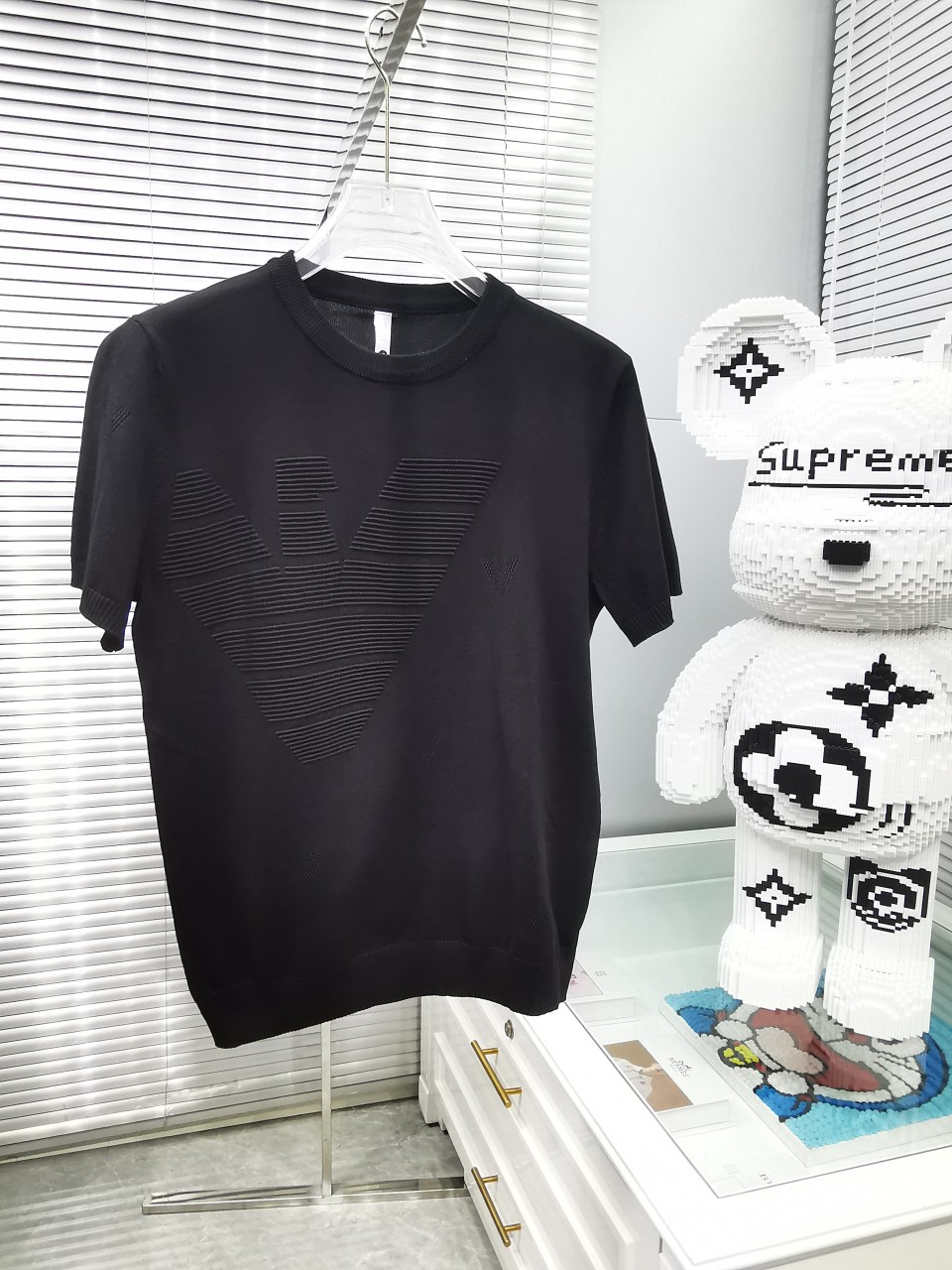 お洒落 2024 ジョルジオアルマーニ 新作 半袖Tシャツ コピー 2色