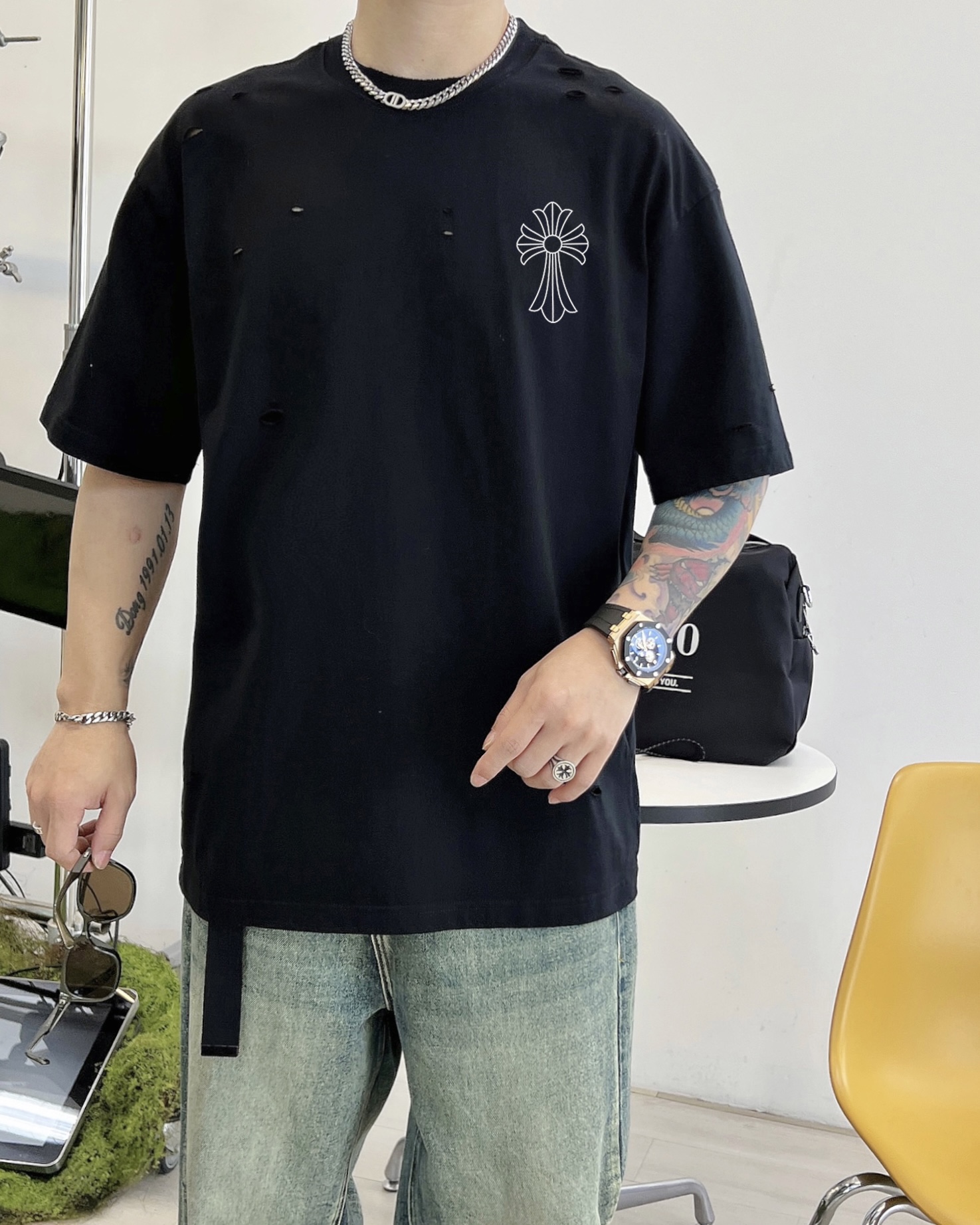 超限定♪ 2024 クロムハーツ 新作 半袖Tシャツ コピー
