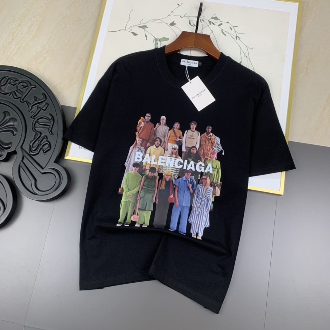 一目惚れ♪ 2024 バレンシアガ 新作 半袖Tシャツ スーパーコピー 3色