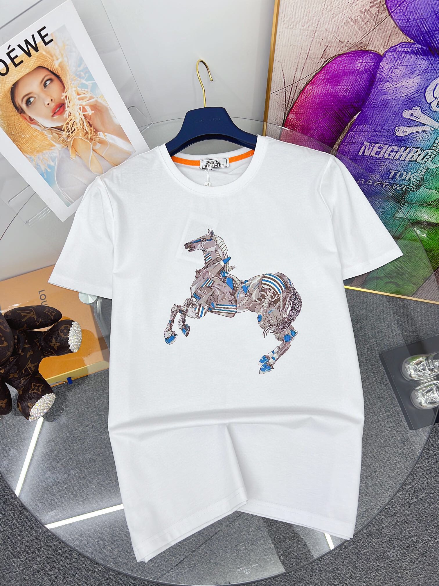☆超人気☆ 2024 エルメス 新作 半袖Tシャツ コピー 2色