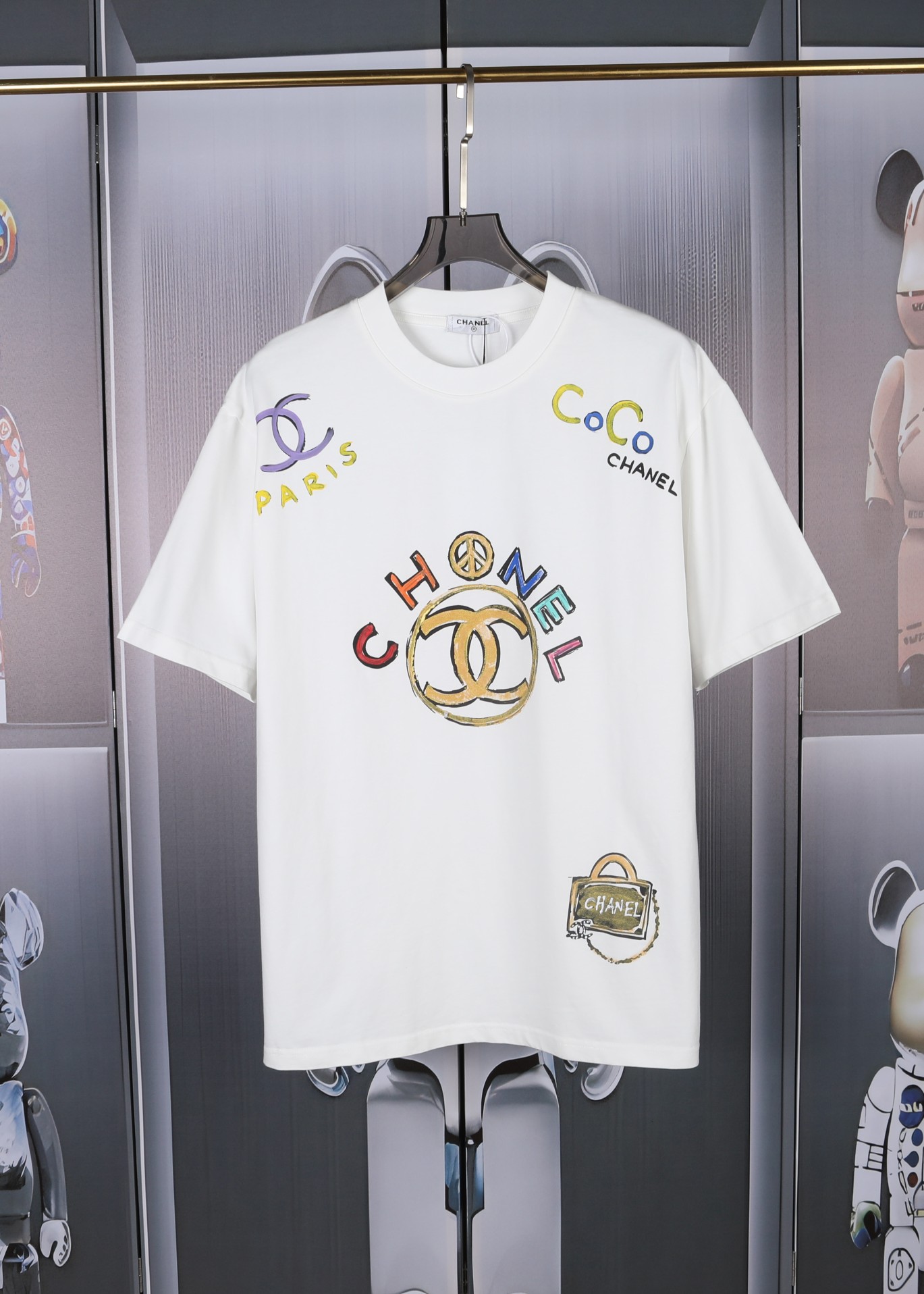 使い勝手良 2024 シャネル 新作 半袖Tシャツ コピー