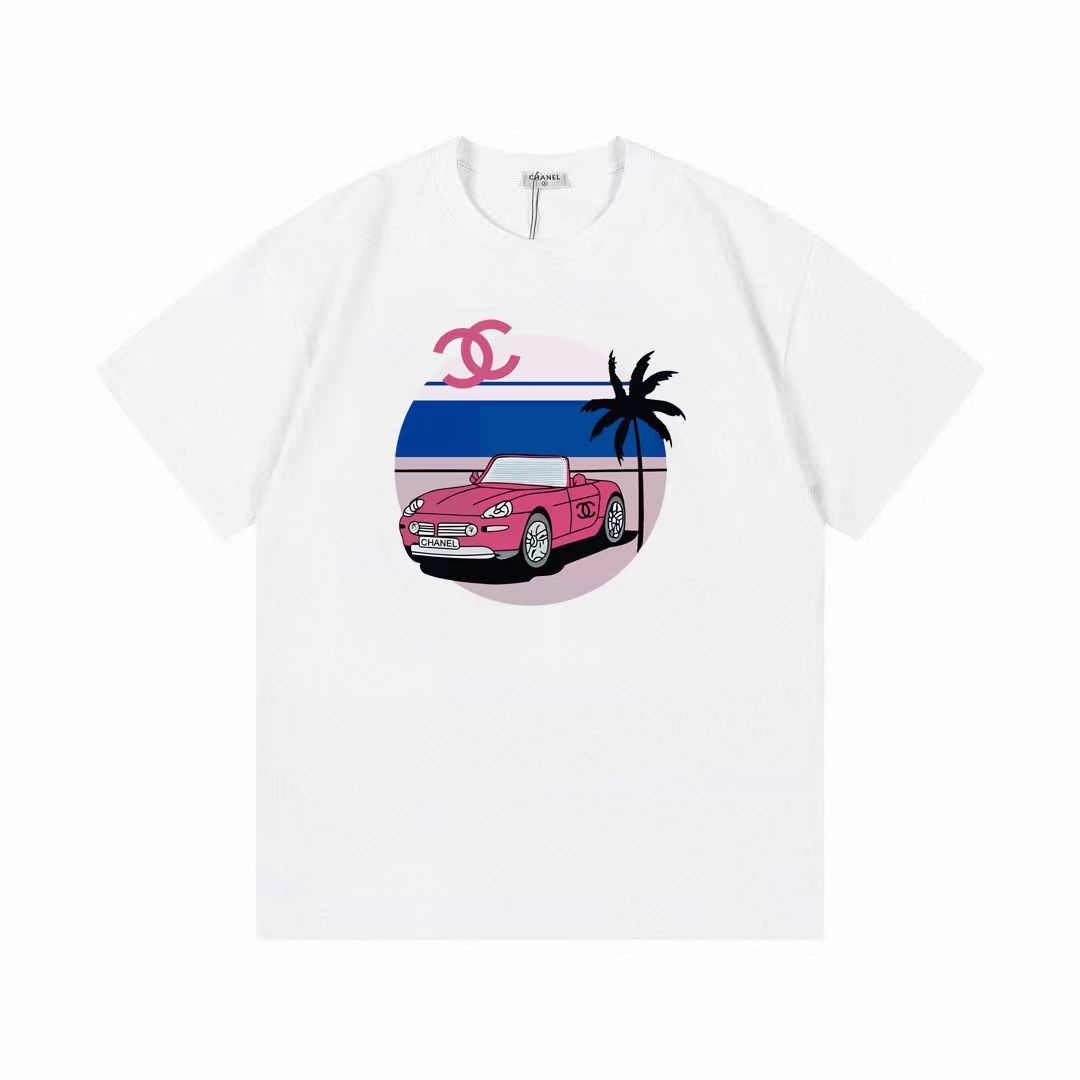 入手困難！2024 シャネル 新作 半袖Tシャツ スーパーコピー 2色
