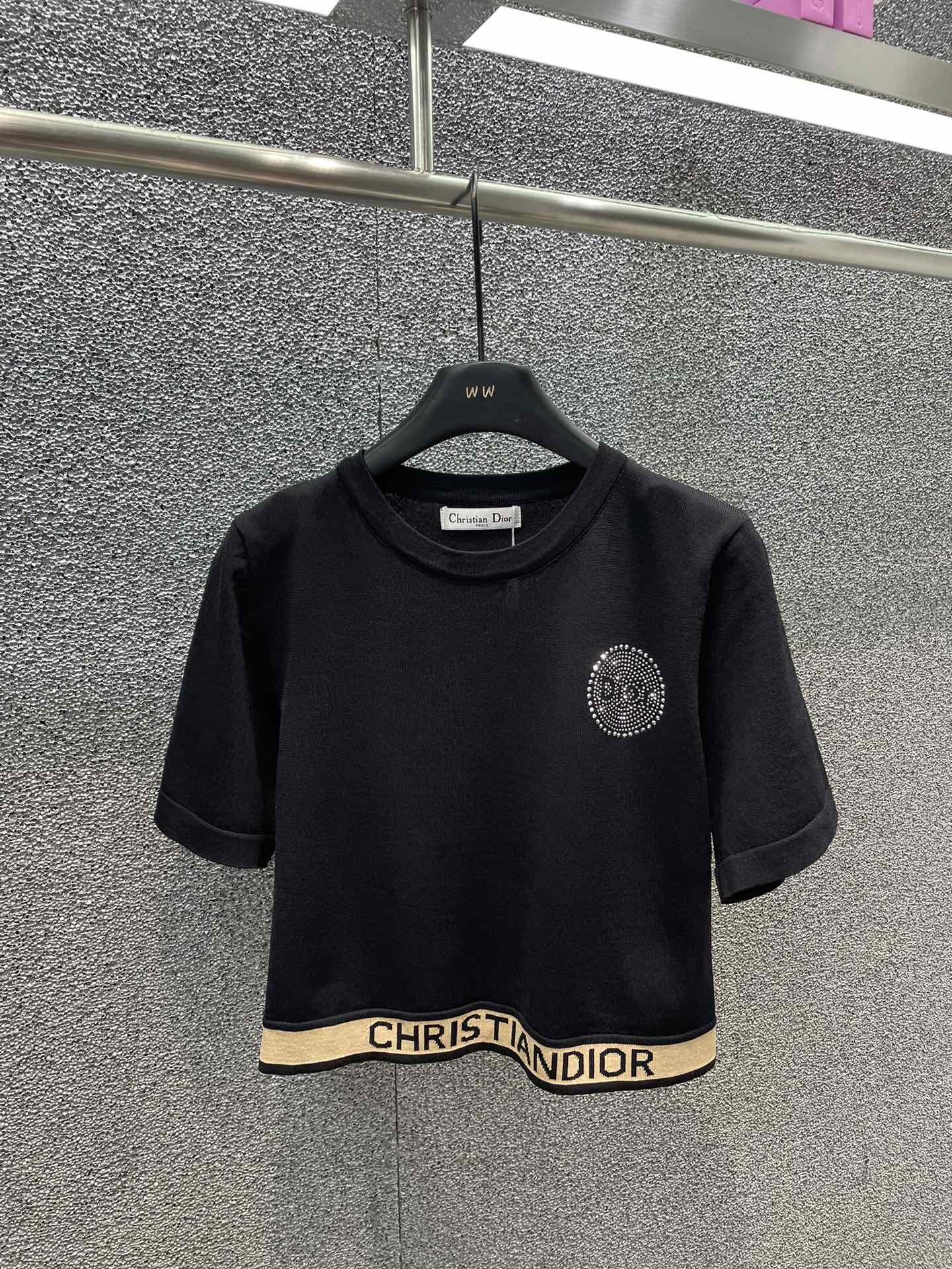肌触り最高な 2024 ディオール 新作 半袖Tシャツ 偽物 2色