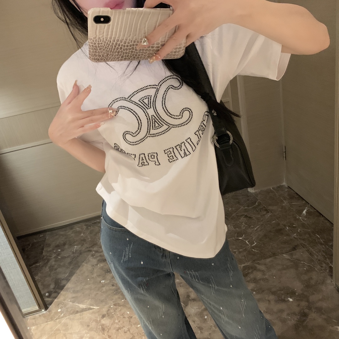 ★日本!!人気！2024 セリーヌ 新作 半袖Tシャツ スーパーコピー