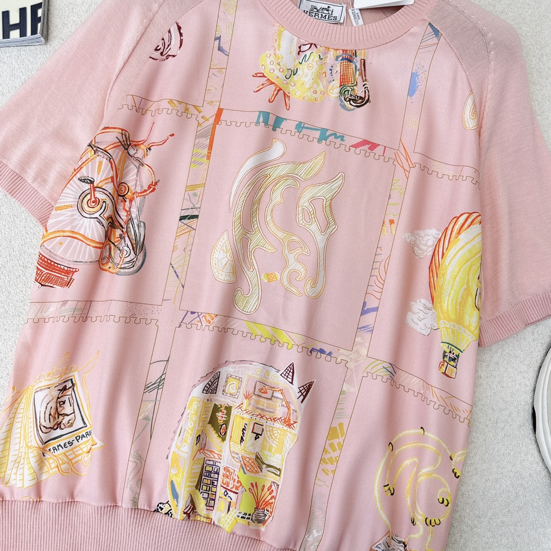 ☆超人気☆ 2024 エルメス 新作 半袖Tシャツ 偽物
