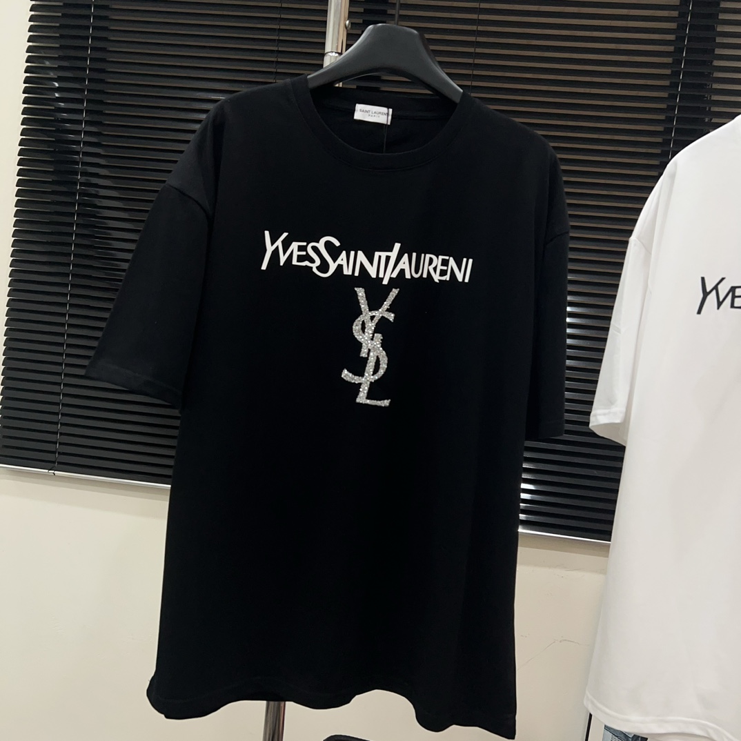 人気No1★ 2024 イヴサンローラン 新作 半袖Tシャツ コピー 2色