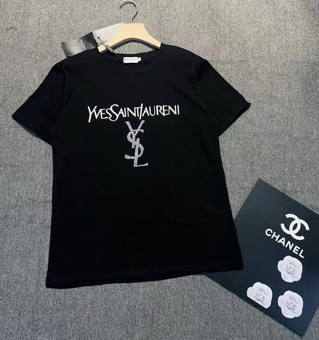 使い勝手良し 2024 イヴサンローラン 新作 半袖Tシャツ コピー