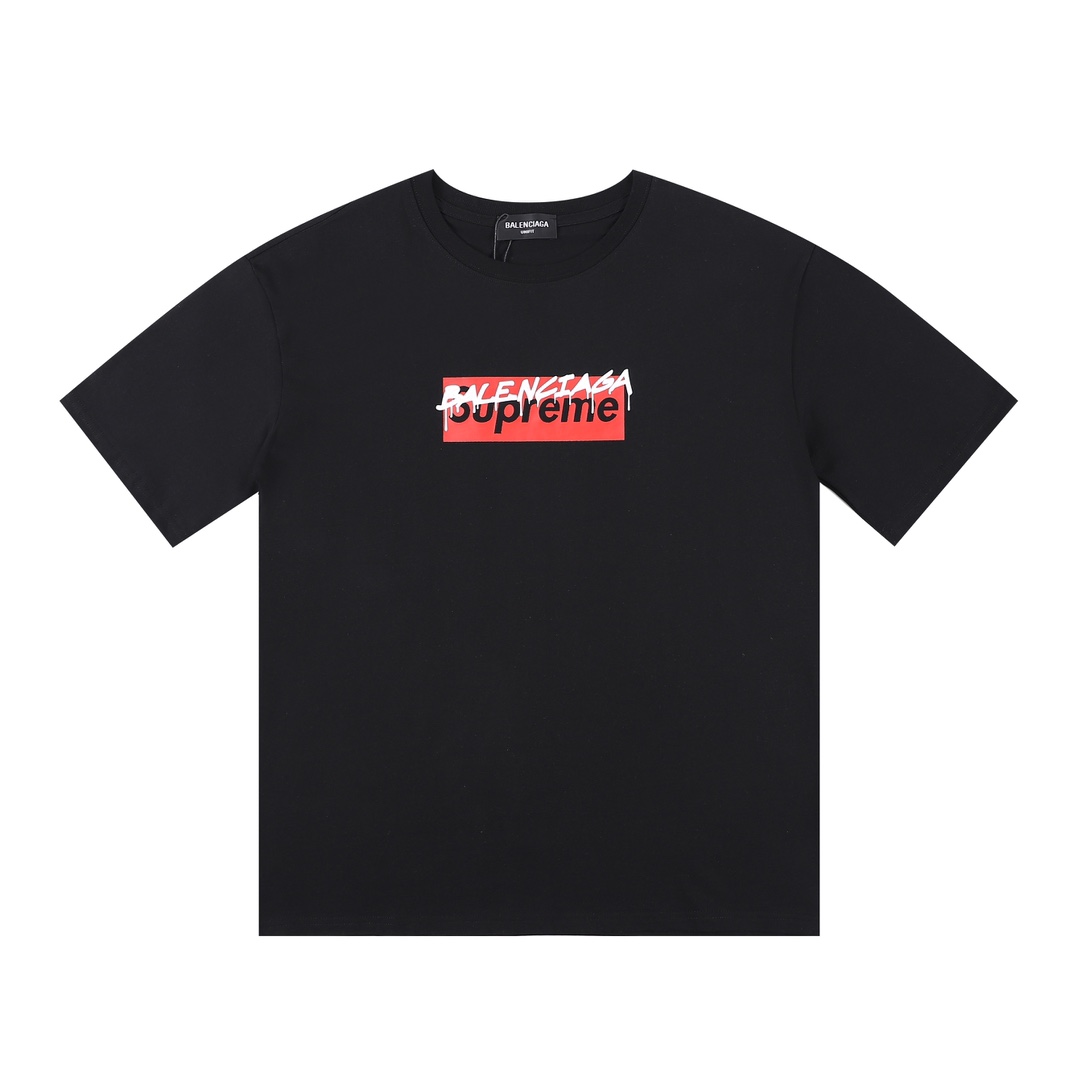 争奪戦 2024 シュプリーム x バレンシアガ 新作 半袖Tシャツ 偽物