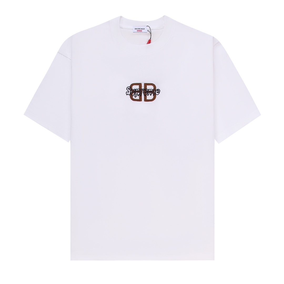 高品質 2024 シュプリーム x バレンシアガ 新作 半袖Tシャツ コピー