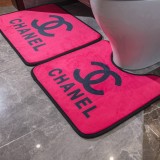 使い勝手良 シャネル 2024新作 バスマット3点セット 洗える 便座カバー/足元マット 新居寝具用品