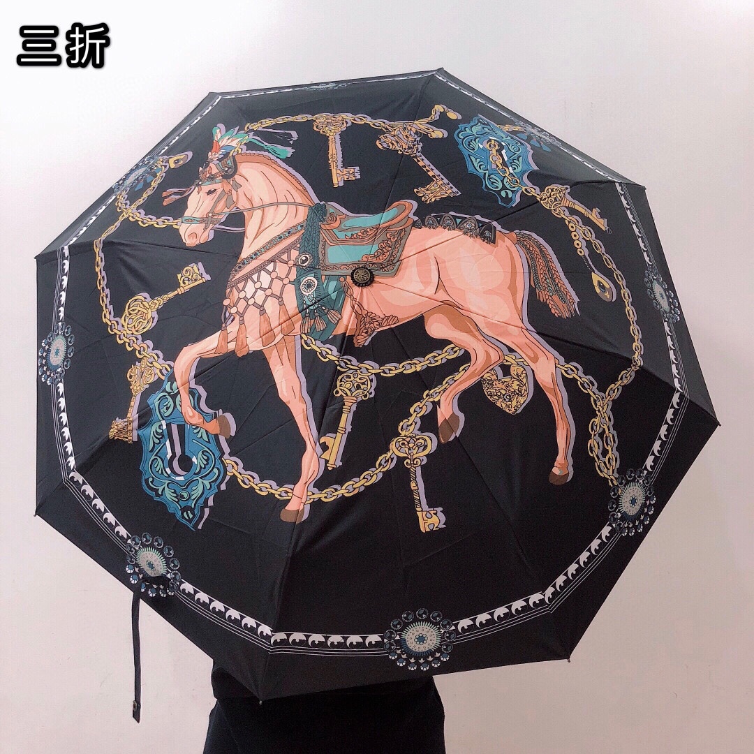 高品質♪♪♪ 2024 エルメス 新作 雨晴兼用折りたたみ傘 自動開閉 スーパーコピー