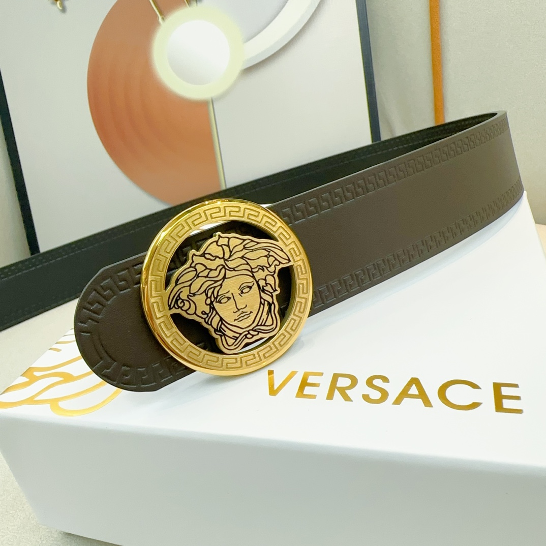 【即発】★ ヴェルサーチェ 新作 メンズベルト スーパーコピー 38mm