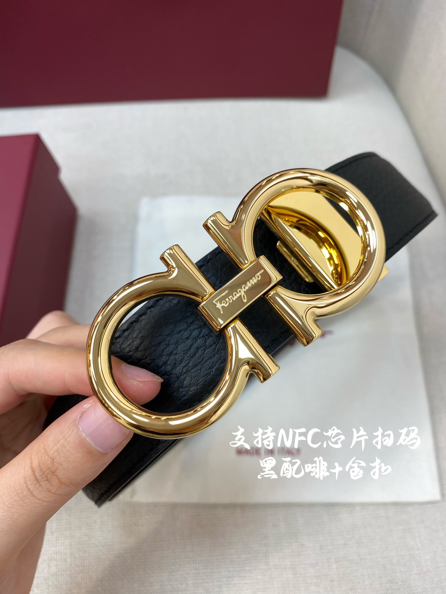 注目アイテム♡ フェラガモ 新作 メンズベルト 偽物 35mm
