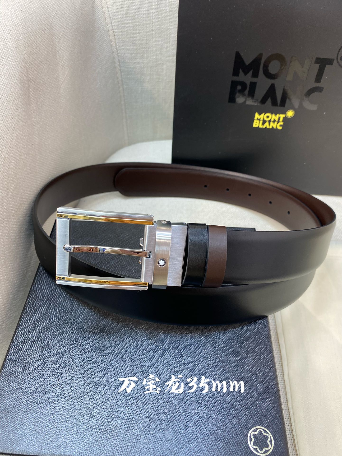 超希少！モンブラン 新作 メンズベルト 偽物 35mm