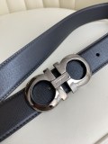 争奪戦 フェラガモ 新作 メンズベルト 偽物 35mm