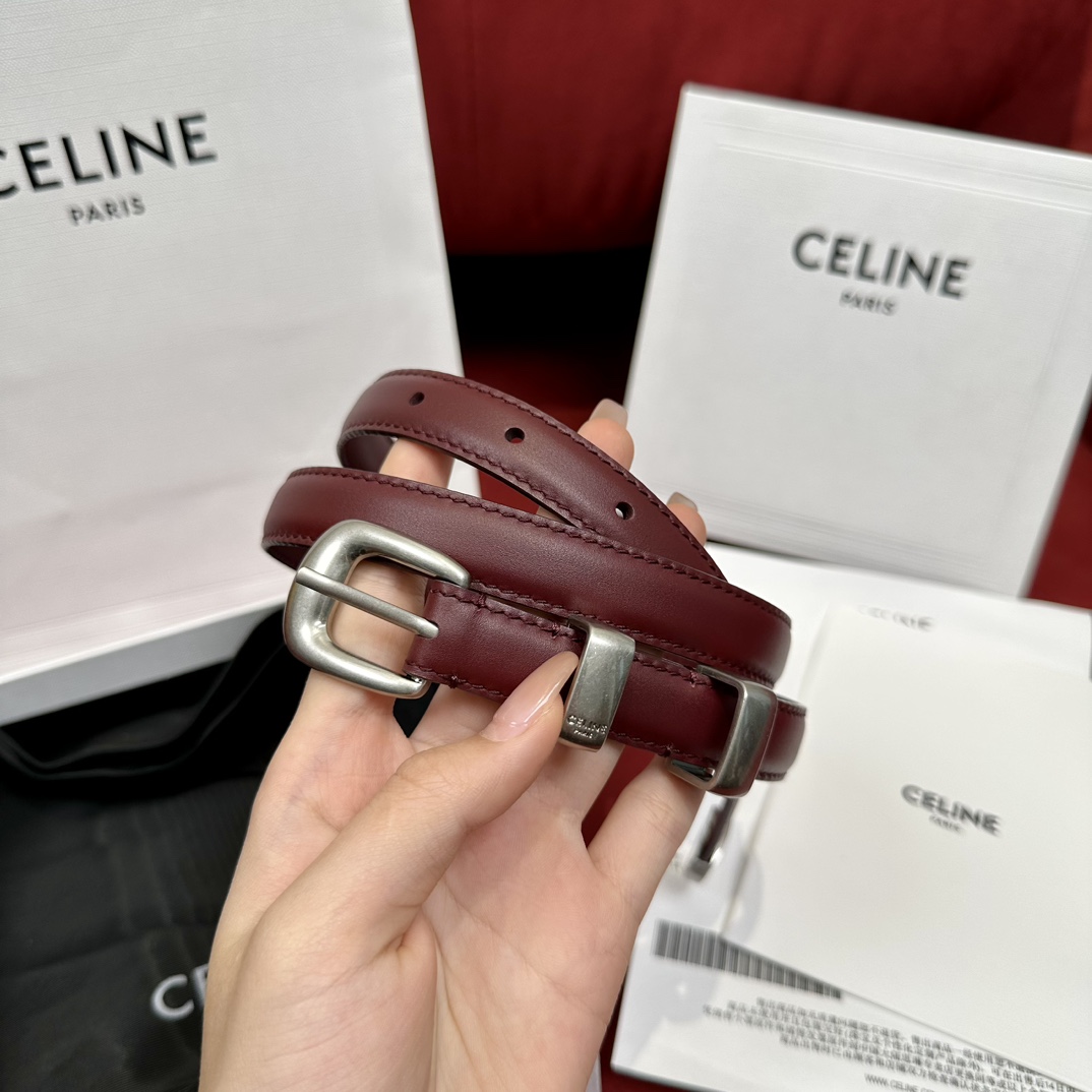 完売必至 ★ セリーヌ 新作 レディースベルト 偽物 18mm