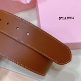 希少♪限定 ミュウミュウ 新作 レディースベルト 偽物 50mm
