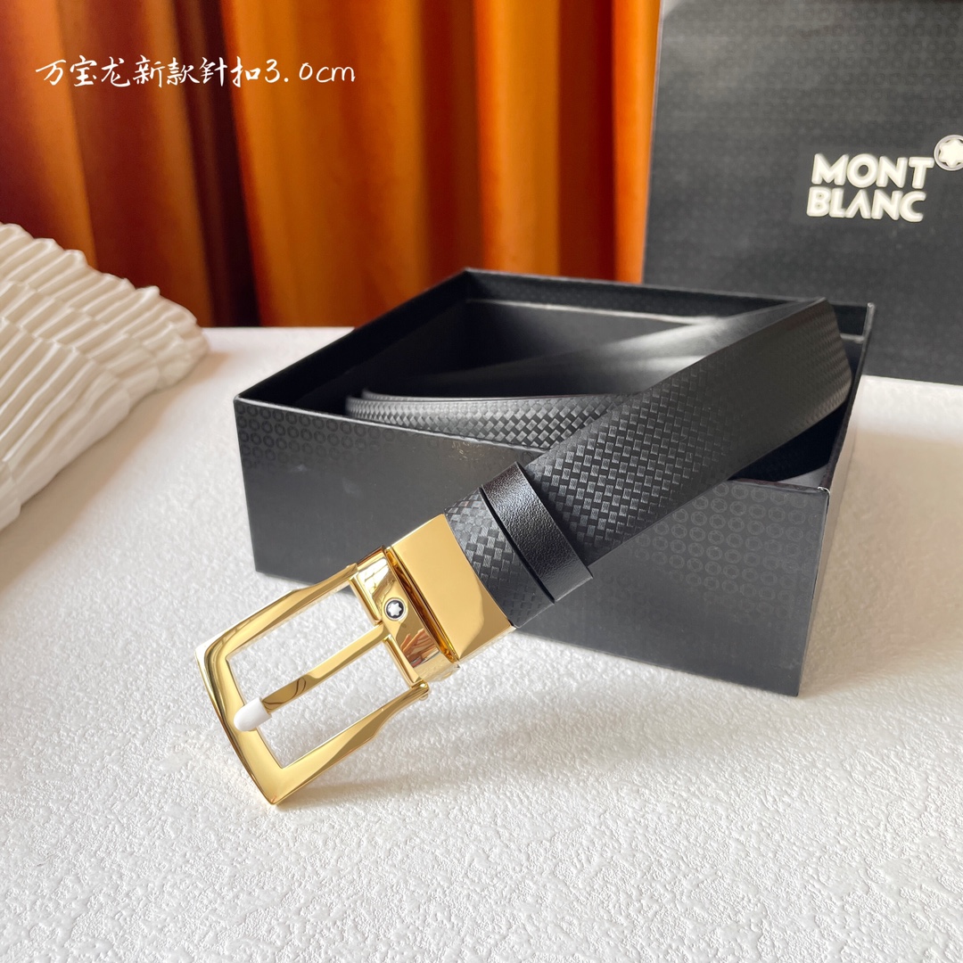 【使い勝手抜群】モンブラン 新作 メンズベルト 偽物 30mm