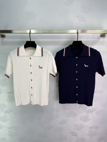 お洒落 2025 トム·ブラウン 新作 半袖Tシャツ スーパーコピー 2色