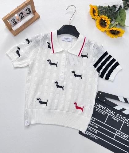 完売必至 2025 トム·ブラウン 新作 半袖Tシャツ 偽物