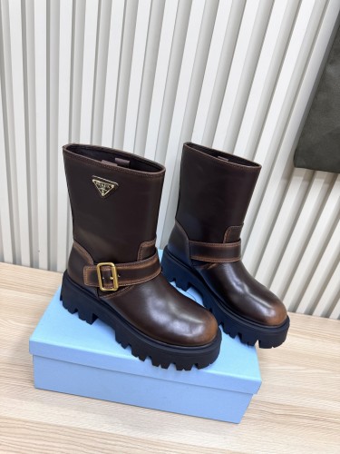 使い勝手良し 2026 プラダ 新作 ブーツ コピー