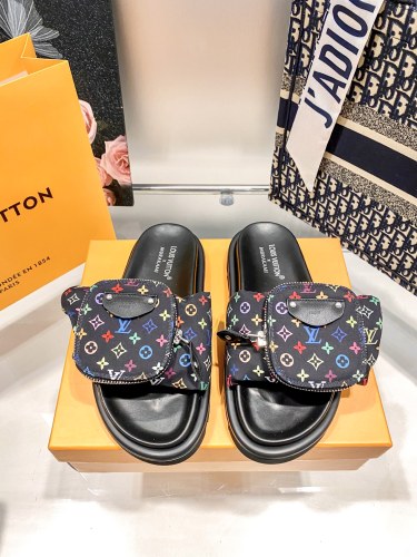 一目惚れ♪ 2026 ルイヴィトン 新作 男女兼用 サンダル-スリッパ 偽物