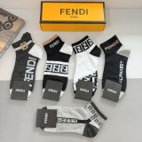 高品質 2026 フェンディ 新作 ソックス コピー 5足セット