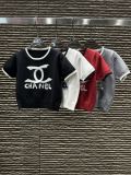 完売必至 2026 シャネル 新作 半袖Tシャツ スーパーコピー 4色