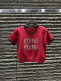 激安価格！ 2026 ミュウミュウ 新作 半袖Tシャツ スーパーコピー 4色