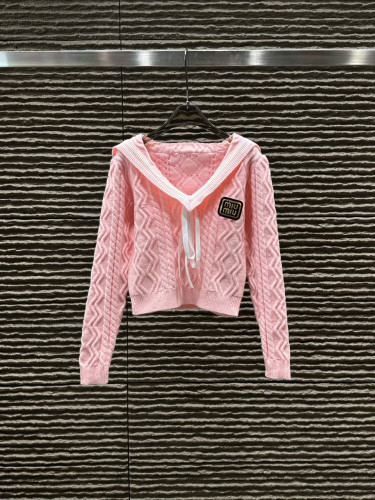 【限定カラー】 2026 ミュウミュウ 新作 ニット 偽物  3色