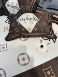使い勝手良 ルイヴィトン 2026新作 掛け布団カバーセット4点 ダブルサイズ/キングサイズベッド ベビーベルベットベッドカバー 新居寝具用品