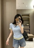 完売必至 2026 シャネル 新作 半袖Tシャツ コピー 2色