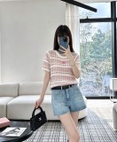 高品質 2026 シャネル 新作 半袖Tシャツ 偽物 2色