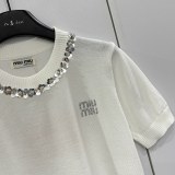絶対欲しい！ 2026 ミュウミュウ 新作 半袖Tシャツ コピー