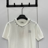 絶対欲しい！ 2026 ミュウミュウ 新作 半袖Tシャツ コピー